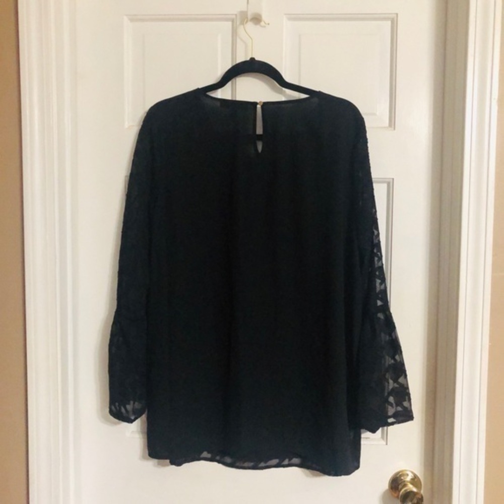NWT Chaus Black Lace Blouse